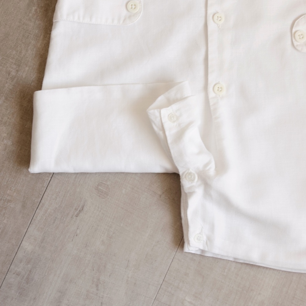 Strasburg Boy White Linen Romper Shortall NEW Size 3 Beach Portrait Ring Bearer - Picture 7 of 10